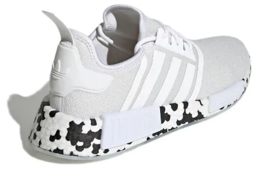 Men's Adidas NMD R1 - "White Black Speckle" Adidas Shoes 420