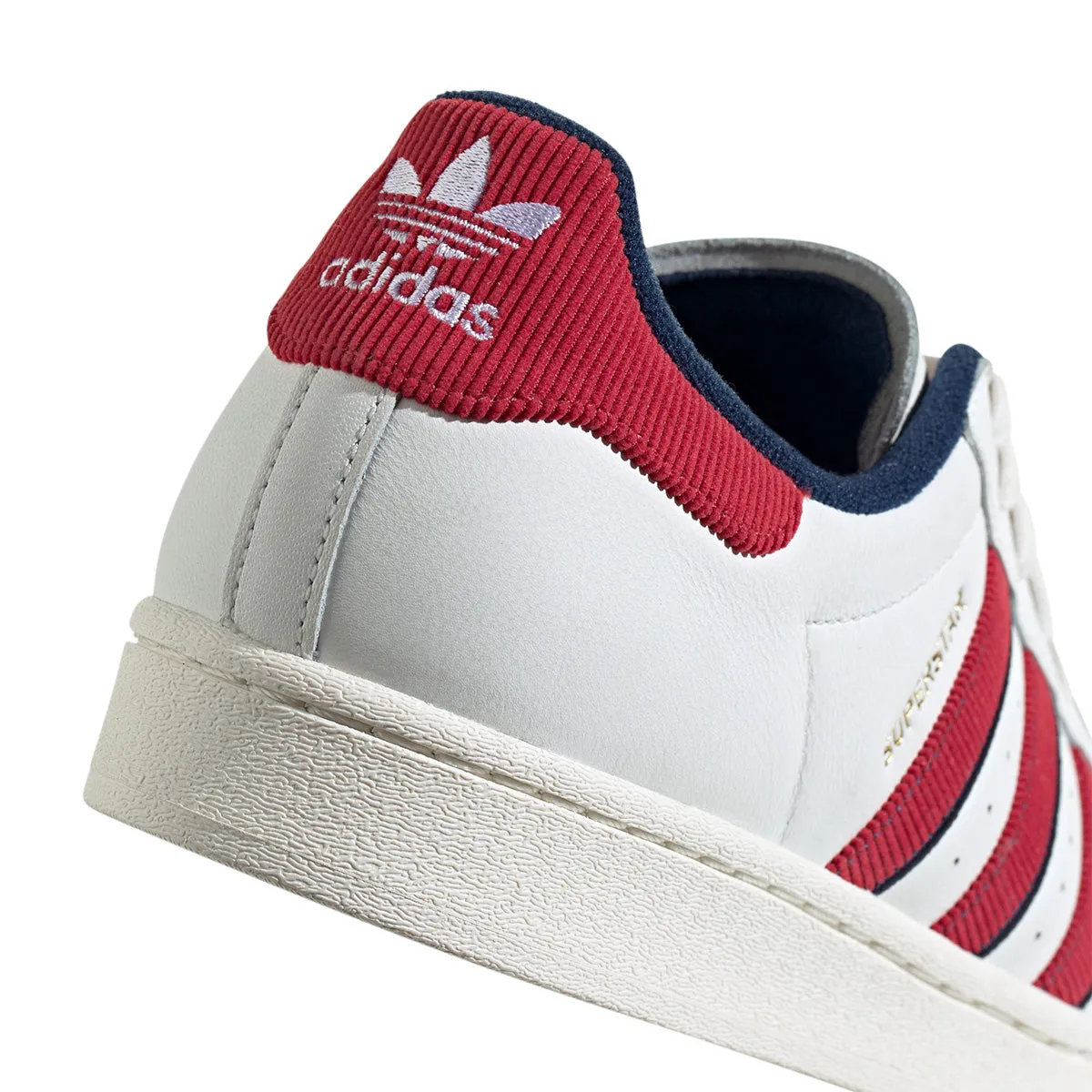 Superstar 'White Team Victory Red Night Indigo' Adidas And Bape Shoes