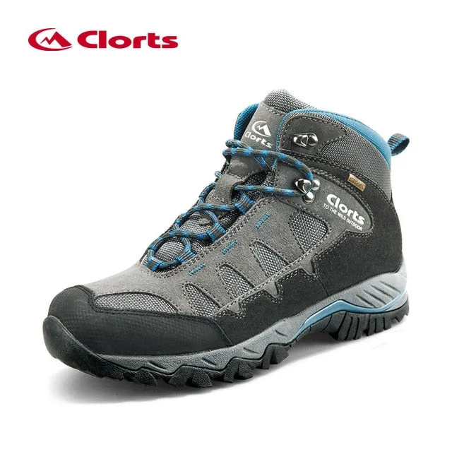 Clorts Waterproof Winter Sneakers for Men Genuine Leather Tactical Shoes Mountain Boots Man Breathable Hiking Shoes Outdoor Shoe Japanese Climbing Shoe Brands