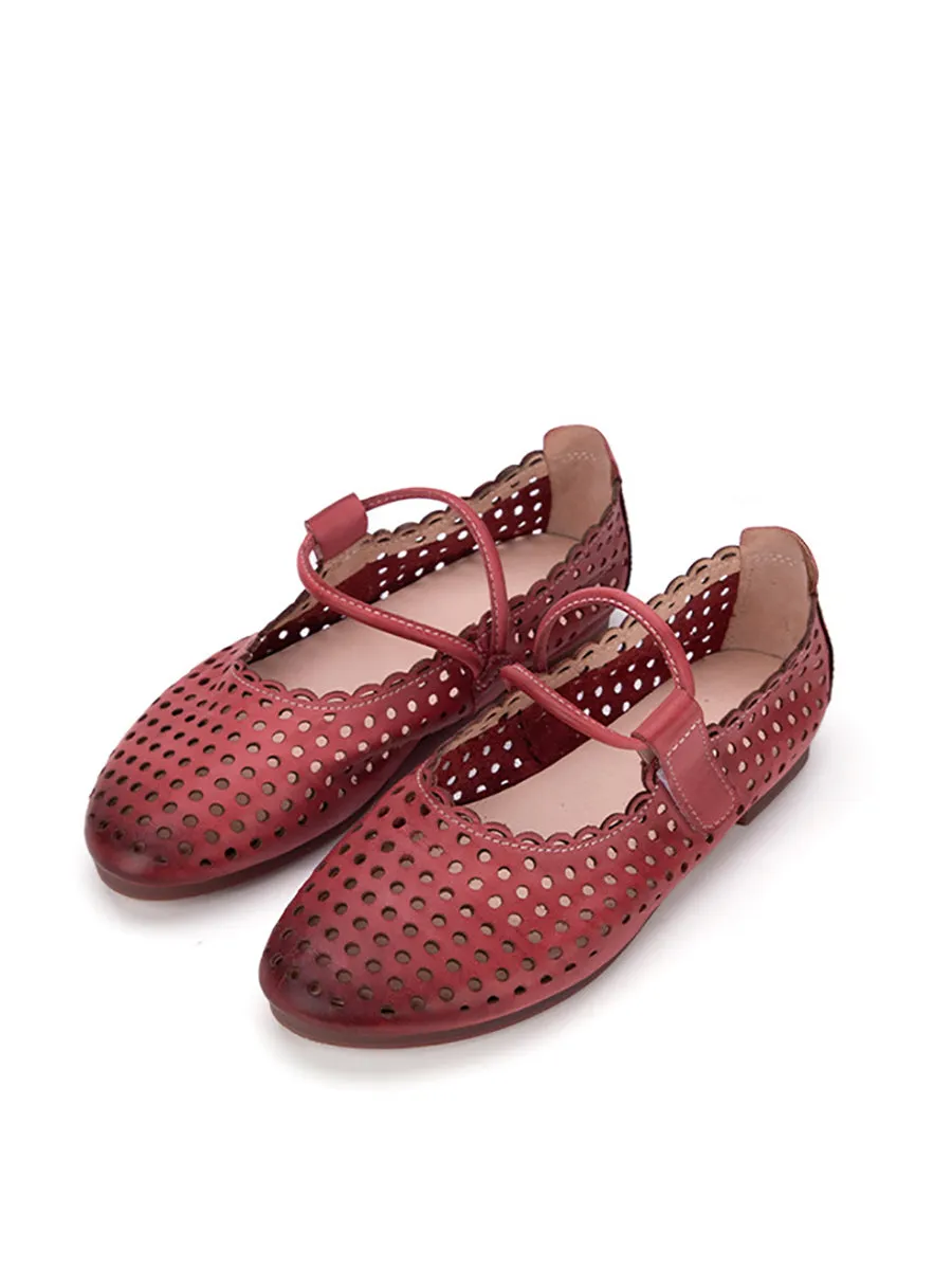 Flat Shoes Wide Mesh Ballet Breathable Flat Shoes for Women