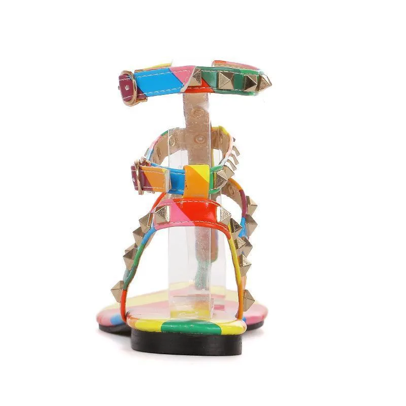 Shoe Brands For Flat Feet Colorful Flat Heel Beach Shoes For Women