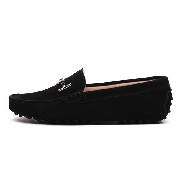 Loafer Shoes MIYAGINA Leather Women Spring Flat Moccasins Shoes