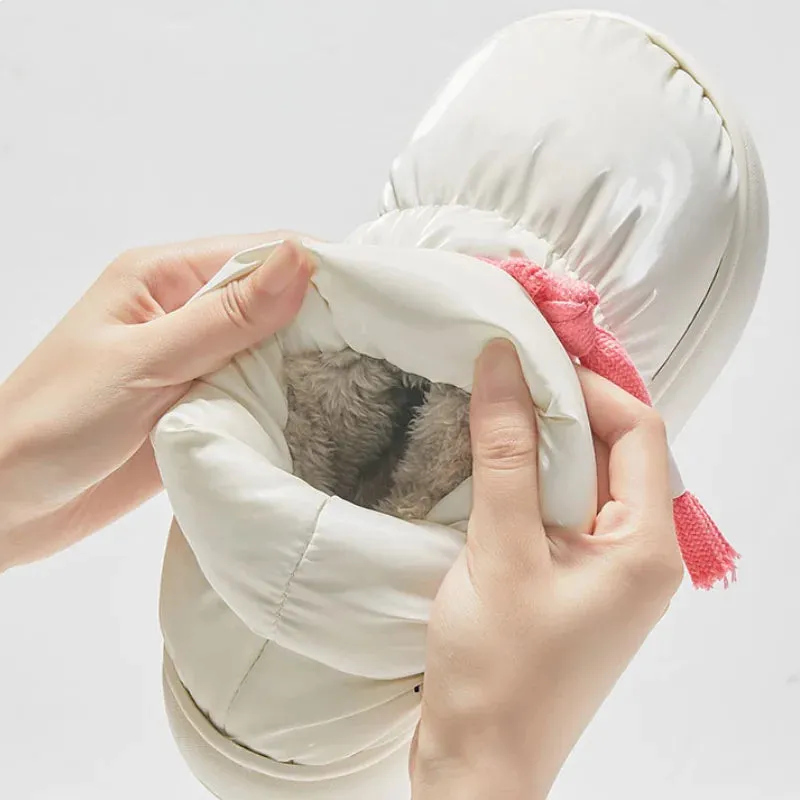 Aquatalia Waterproof Shoes binfenxie  -  Comfortable Soft Sole Winter Boots Women Waterproof Thicked Plush Snow Boots Woman Casual Keep Warm Cotton Padded Shoes Ladies