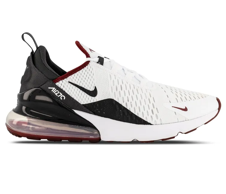 Asics Marathon Shoes 2024 Men's Nike Air Max 270 (Night Maroon/White)