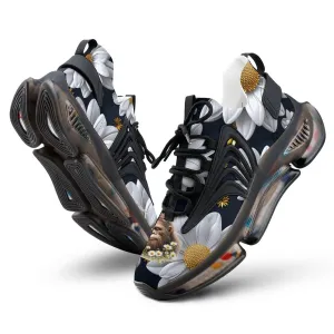 Sasquatch "smell the flowers" Men Custom Basketball Shoes with Breathable Fabric F68 Hiking Shoes For Iceland