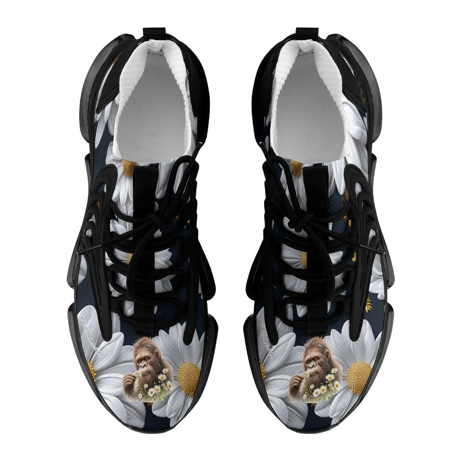 Step In Hiking Shoes Sasquatch "smell the flowers" Men Custom Basketball Shoes with Breathable Fabric F68