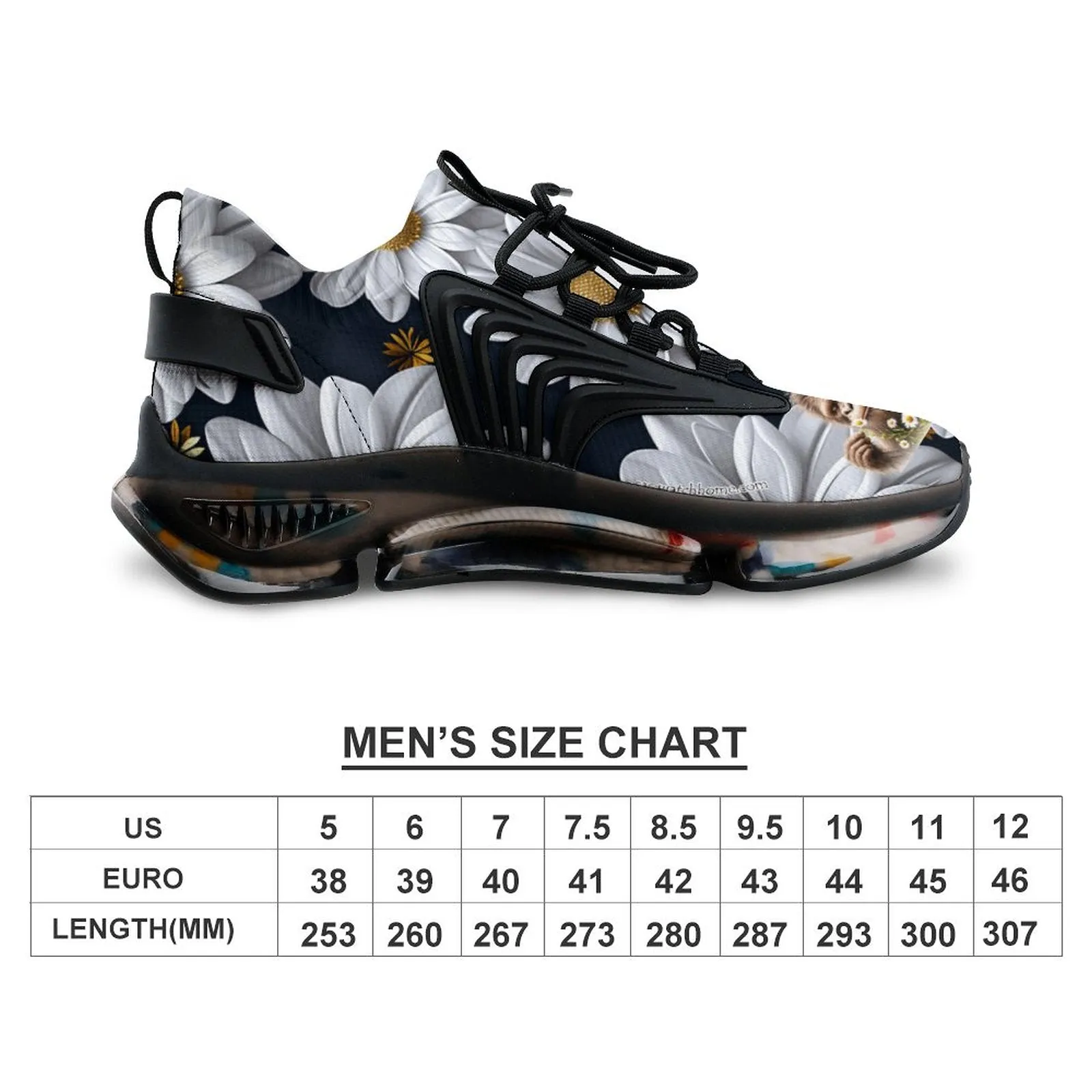 Hiking Shoes For Overpronation Sasquatch "smell the flowers" Men Custom Basketball Shoes with Breathable Fabric F68