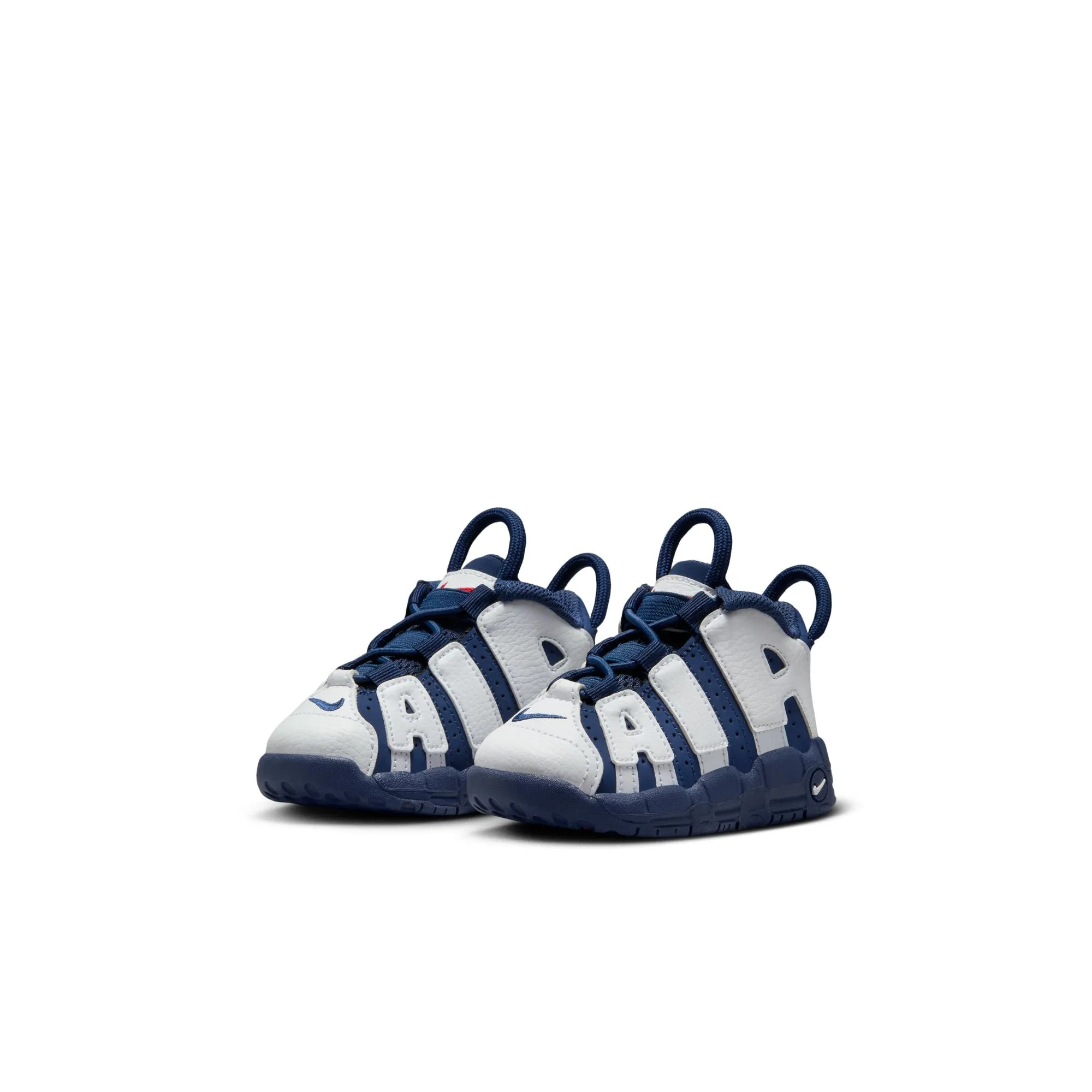 Nike - Boy - TD Air More Uptempo - White/Midnight Navy/Metallic Gold Asics Running Shoes Gel Kayano