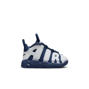 Best Asics Orthopedic Walking Shoes Nike - Boy - TD Air More Uptempo - White/Midnight Navy/Metallic Gold