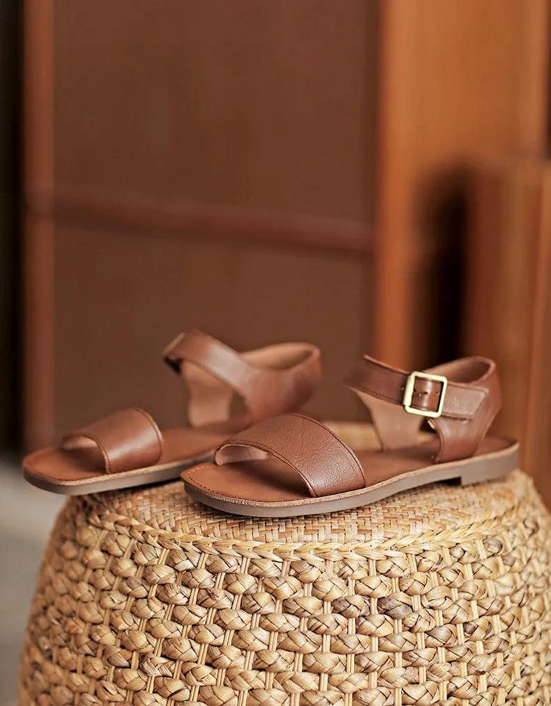 Stability Shoes For Flat Feet Comfortable Retro Flat Sandals Slingback