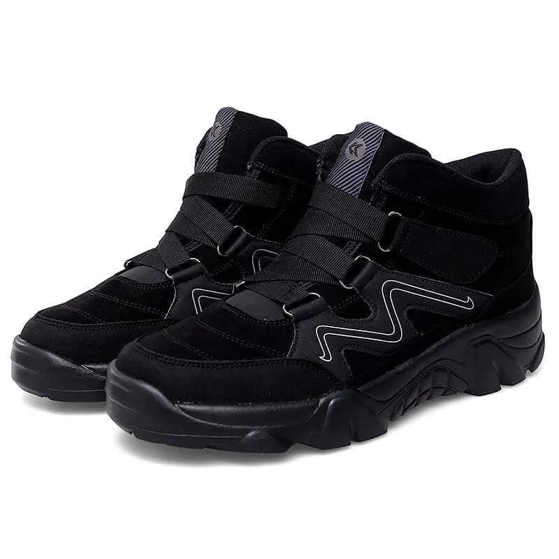 Hiking Shoes Philippines Cuzcare Orthopedic Shoes For Men Anti-puncture Velcro Hiking Sneakers Rubber Soft Suede