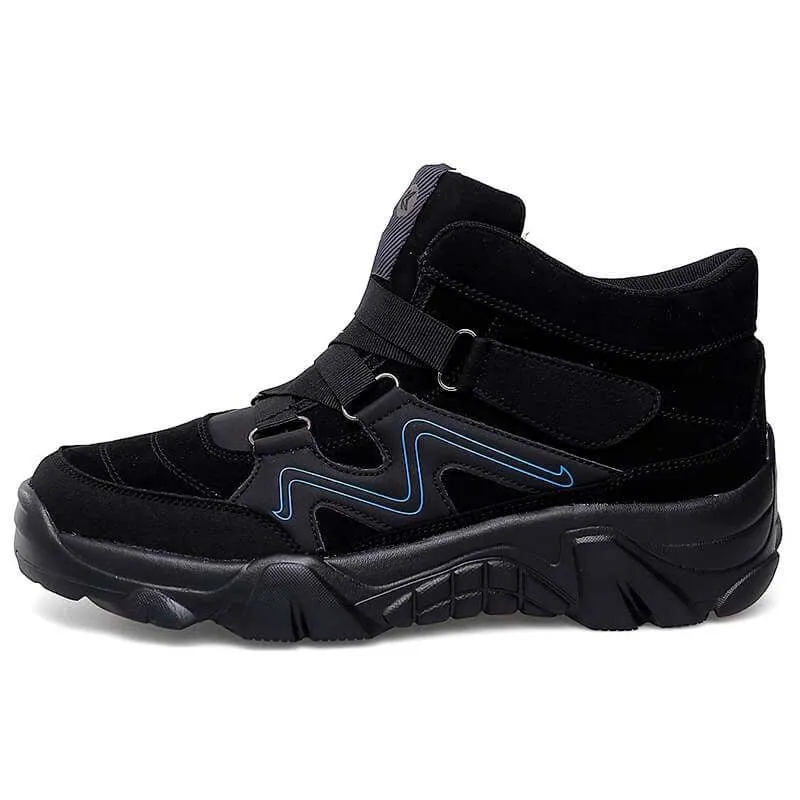 Cuzcare Orthopedic Shoes For Men Anti-puncture Velcro Hiking Sneakers Rubber Soft Suede Non Slip Hiking Shoes