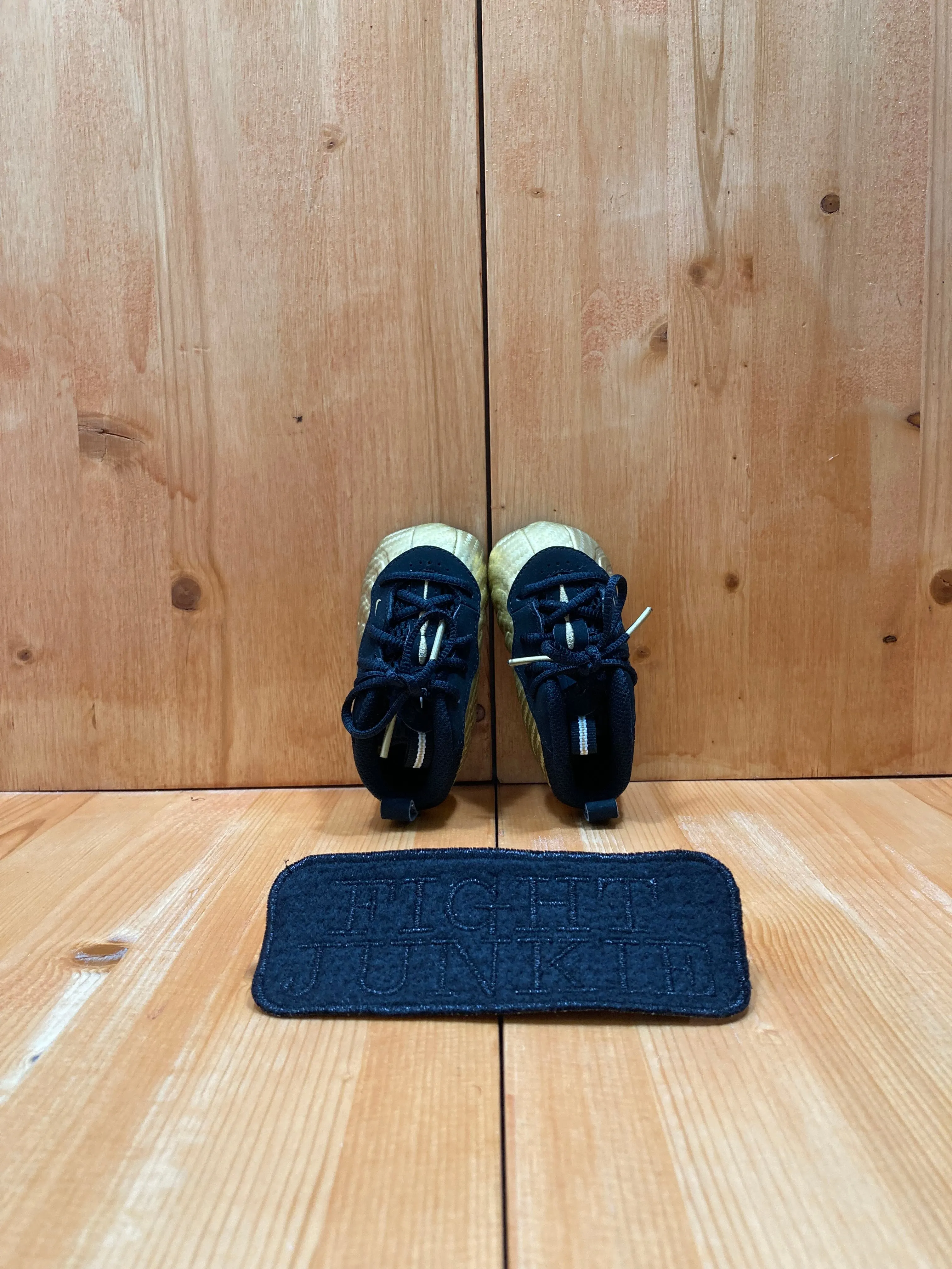 NEW! NIKE LIL POSITE PRO CB Infant Baby Size 4C Shoes Sneakers Gold Black 643145-701 Asics Anti Pronation Shoes