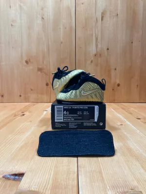 NEW! NIKE LIL POSITE PRO CB Infant Baby Size 4C Shoes Sneakers Gold Black 643145-701 Asics Gel Contend 4 Running Shoes