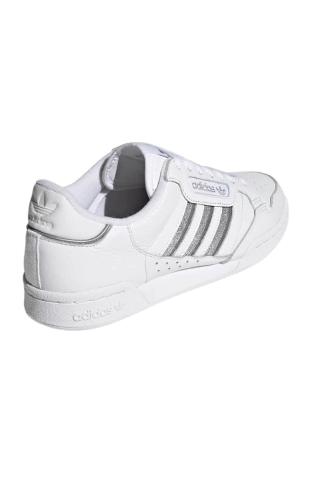 Continental 80 Stripes Shoes Cloud White Silver Metallic Adidas Slip On Shoes Superstar