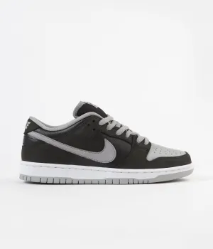 Nike SB Dunk Low Pro Shoes - Black / Medium Grey - Black - White Asics Non Marking Shoes