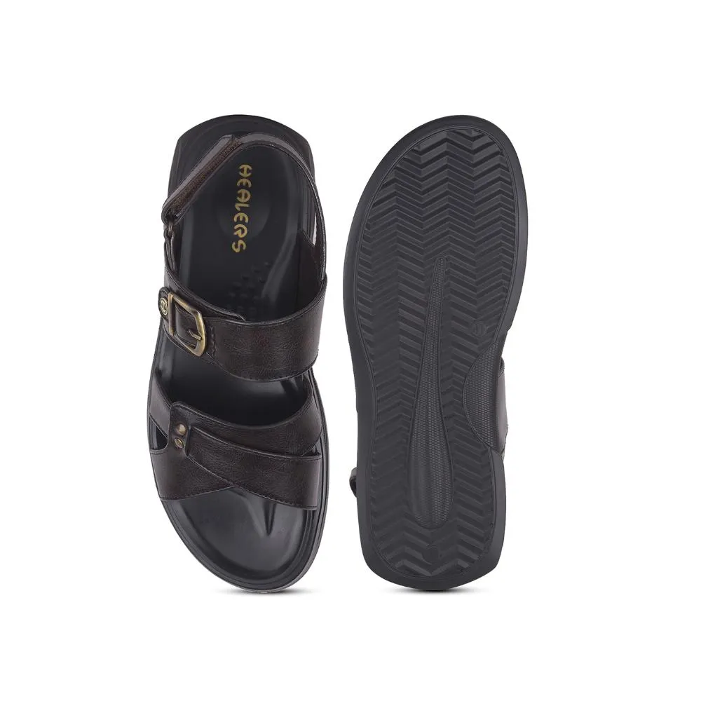 Coolers By Liberty WILFRED-1 Mens Brown Formal Sandal Sandals On