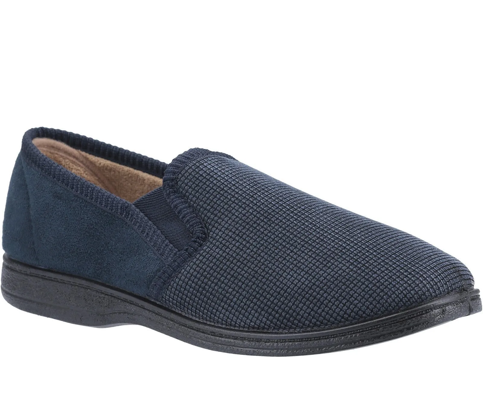 Fleet & Foster Tim Mens Slip On Full Slipper Flowers