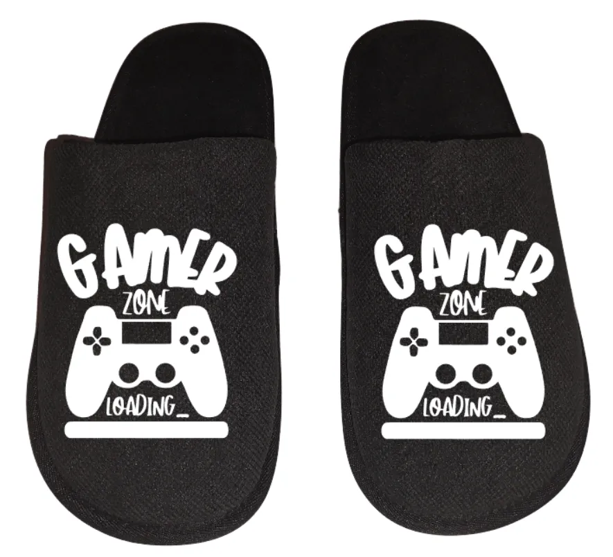 gamer zone loading video game Gamer Gaming Men's Slippers / House Shoes slides dad husband father son gift Disposable Slippers Near Me