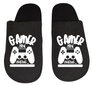 Redess Slippers gamer zone loading video game Gamer Gaming Men's Slippers / House Shoes slides dad husband father son gift