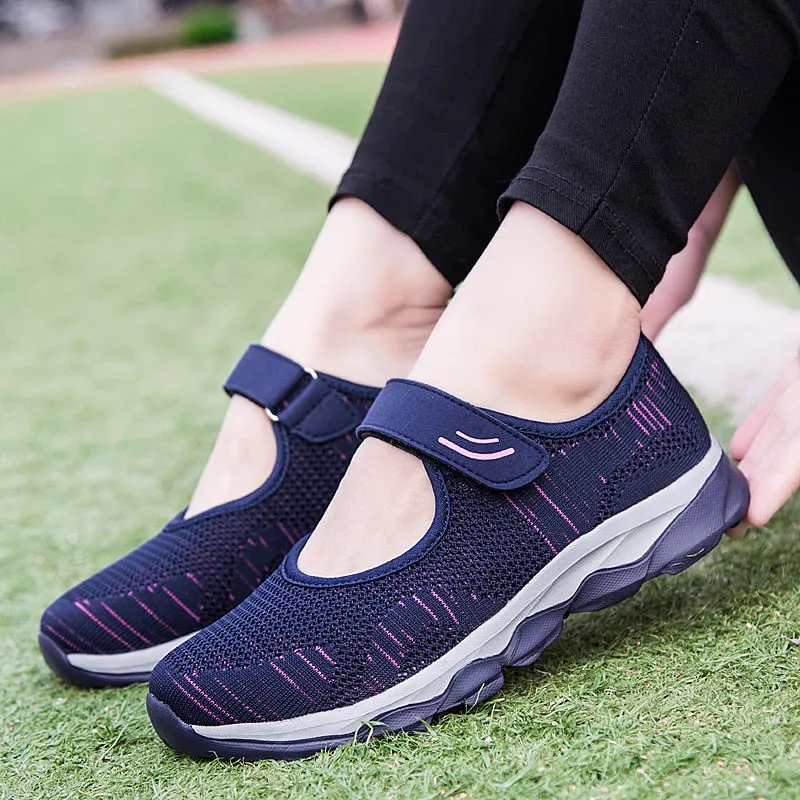 Sneaker Women Fashion Flat Platform Shoes Woman Heel Pain From