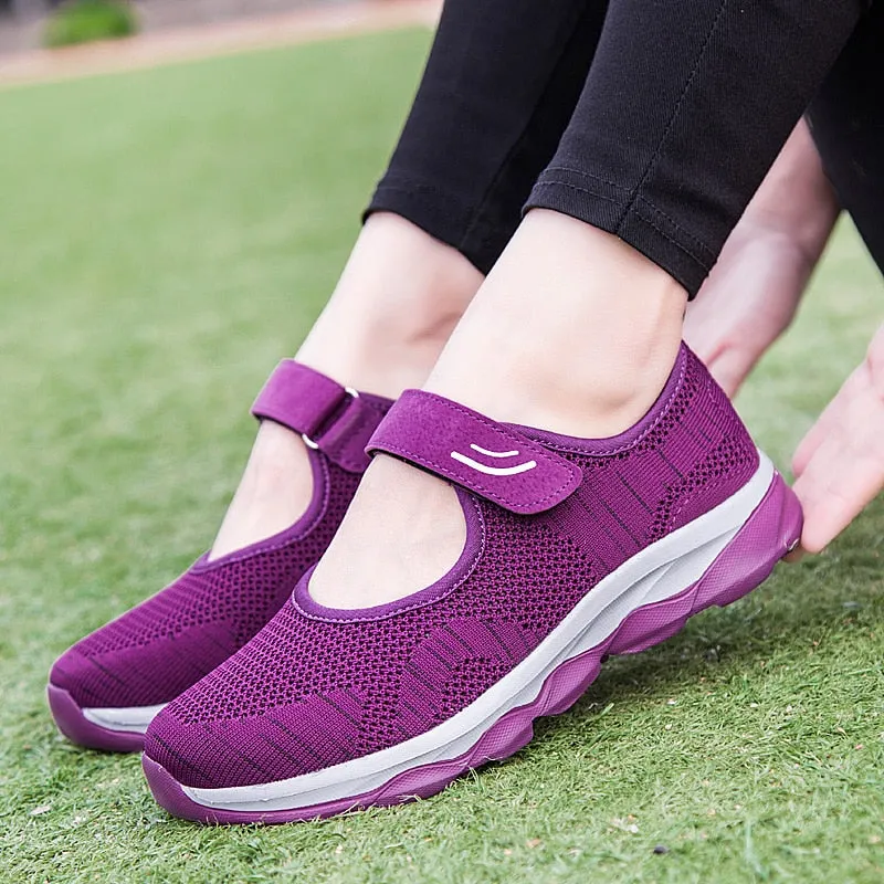 Hiking Shoes Sneaker Women Fashion Flat Platform Shoes Woman
