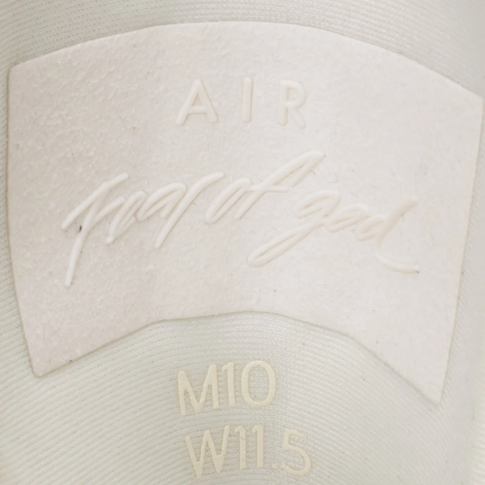 Asics Shoes Work NIKE AIR x FEAR OF GOD 1 'Sail' Canvas-Leather High Top Sneakers Shoes US 10