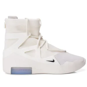 NIKE AIR x FEAR OF GOD 1 'Sail' Canvas-Leather High Top Sneakers Shoes US 10 Asics Gel-kayano 32 Running Shoes