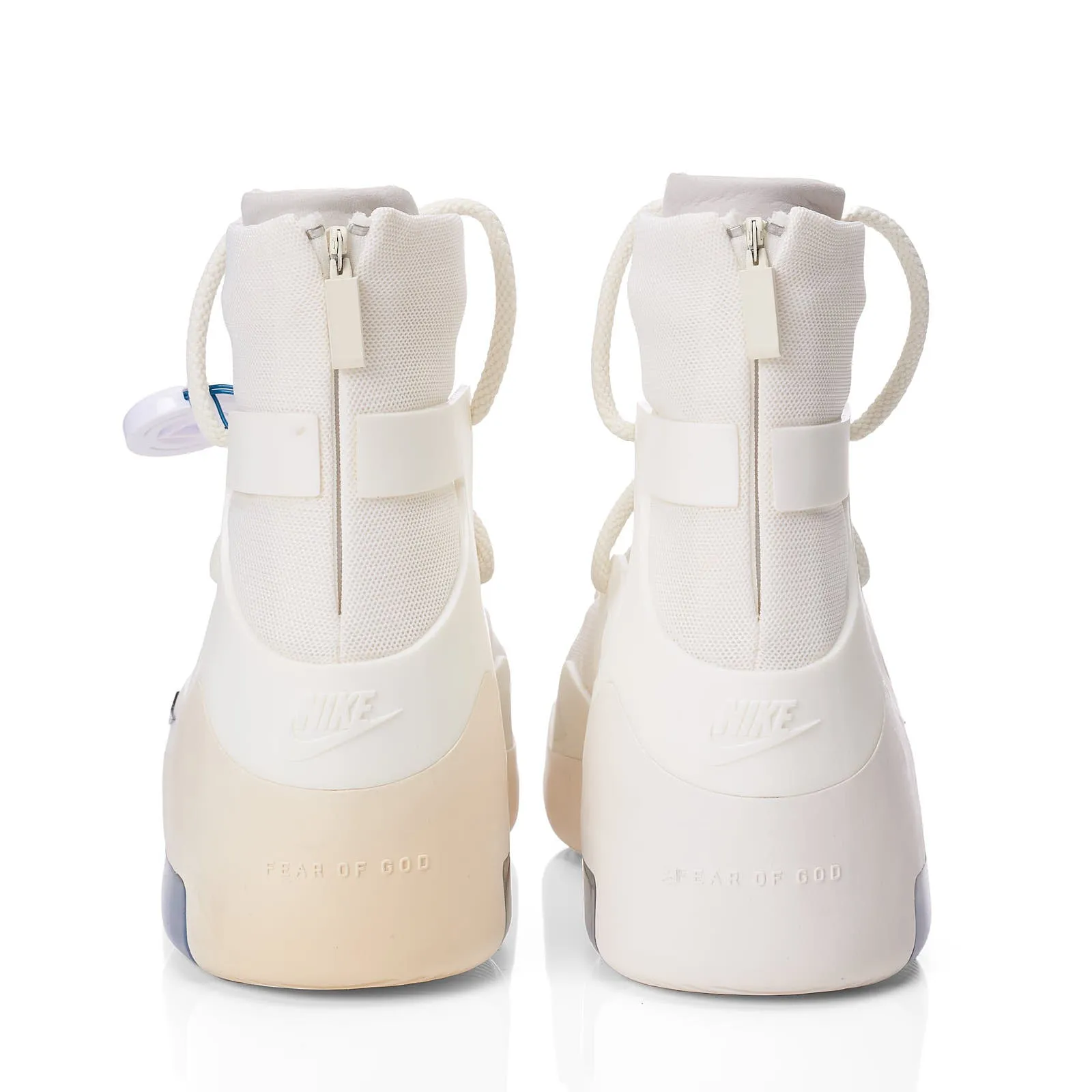 NIKE AIR x FEAR OF GOD 1 'Sail' Canvas-Leather High Top Sneakers Shoes US 10 Asics Gel-quantum 180 5 Running Shoes