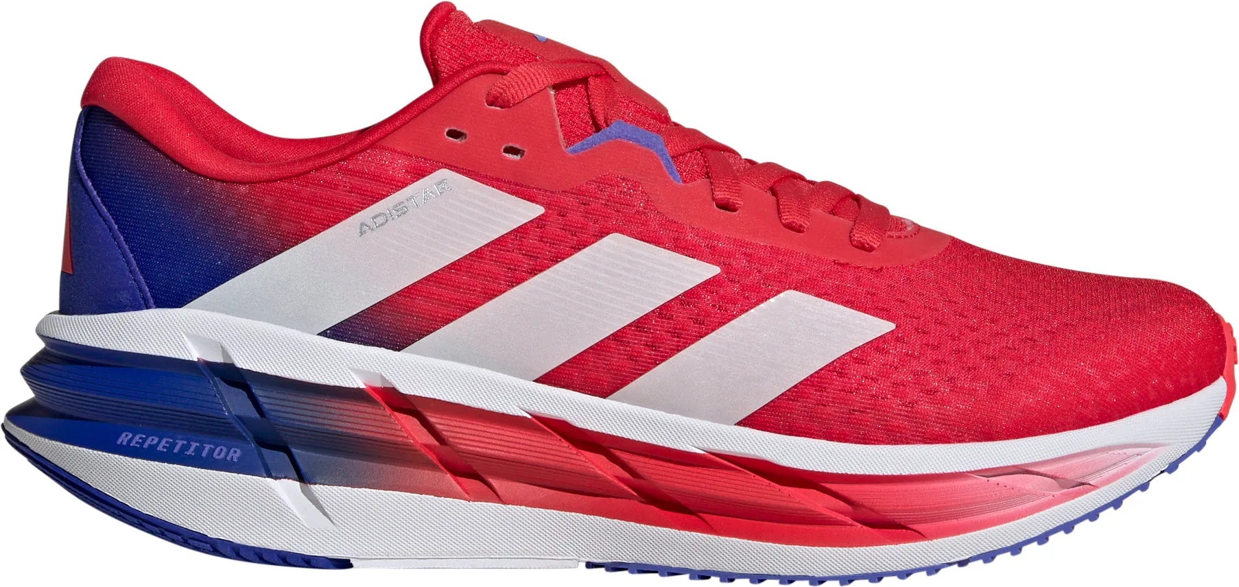 adidas Adistar 3.0 Mens Running Shoes - Red Adidas Road Bike Shoes