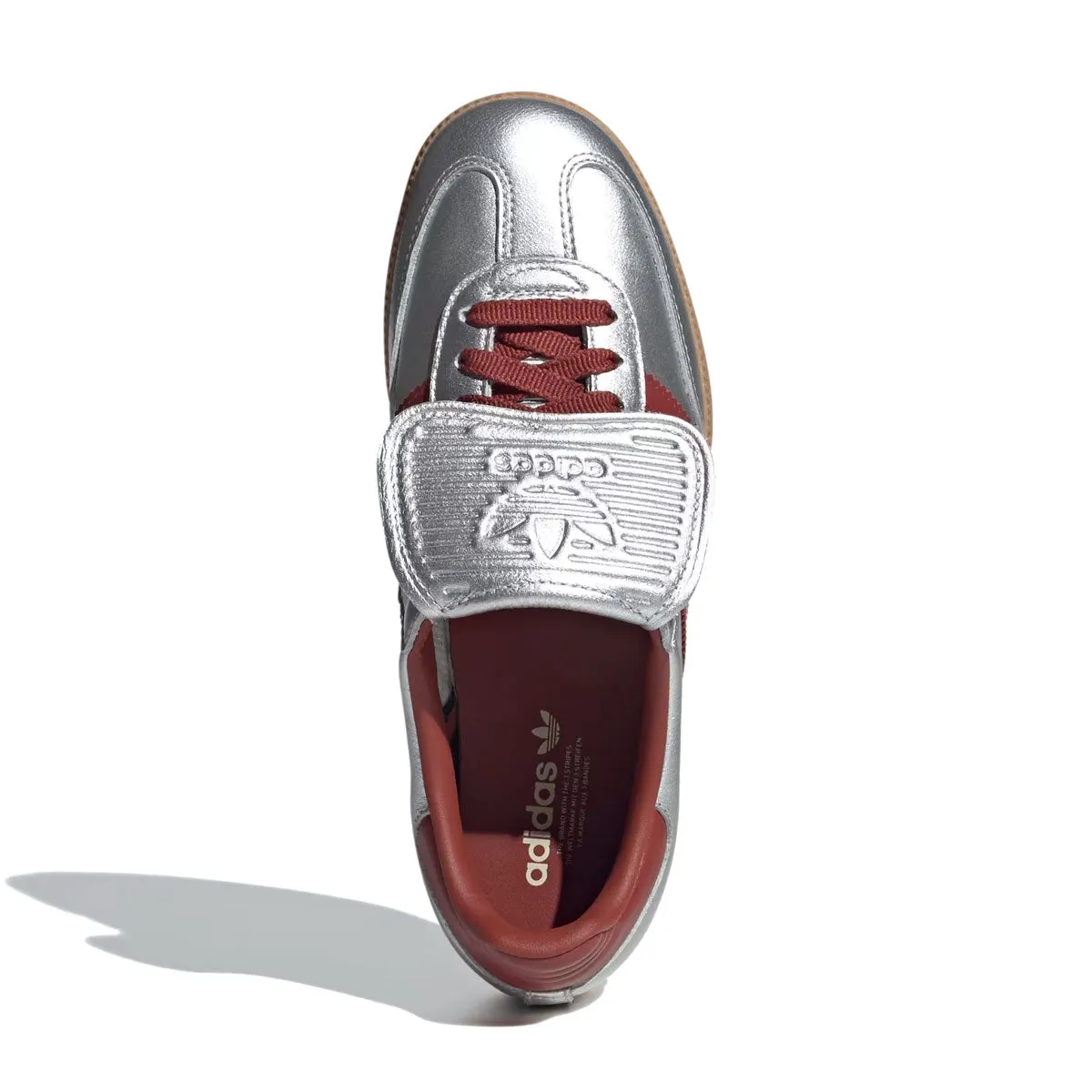 adidas - SAMBA LT W Silver Metallic/Preloved Ruby/Gum JH5707 Adidas Baseball Shoes