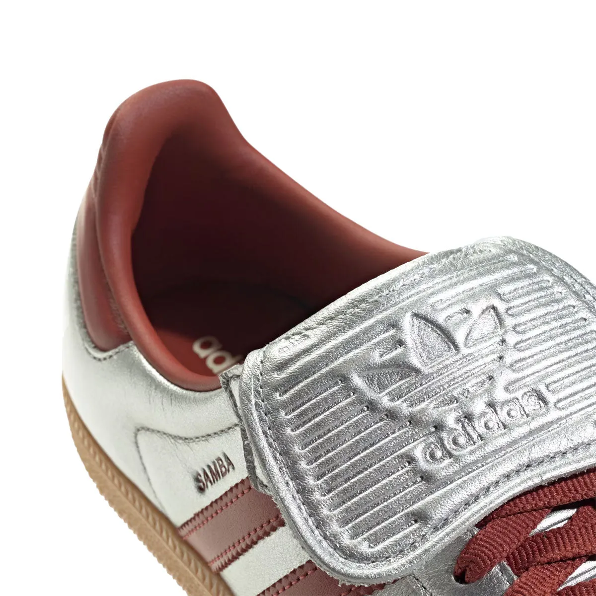 adidas - SAMBA LT W Silver Metallic/Preloved Ruby/Gum JH5707 Adidas Zg Golf Shoes