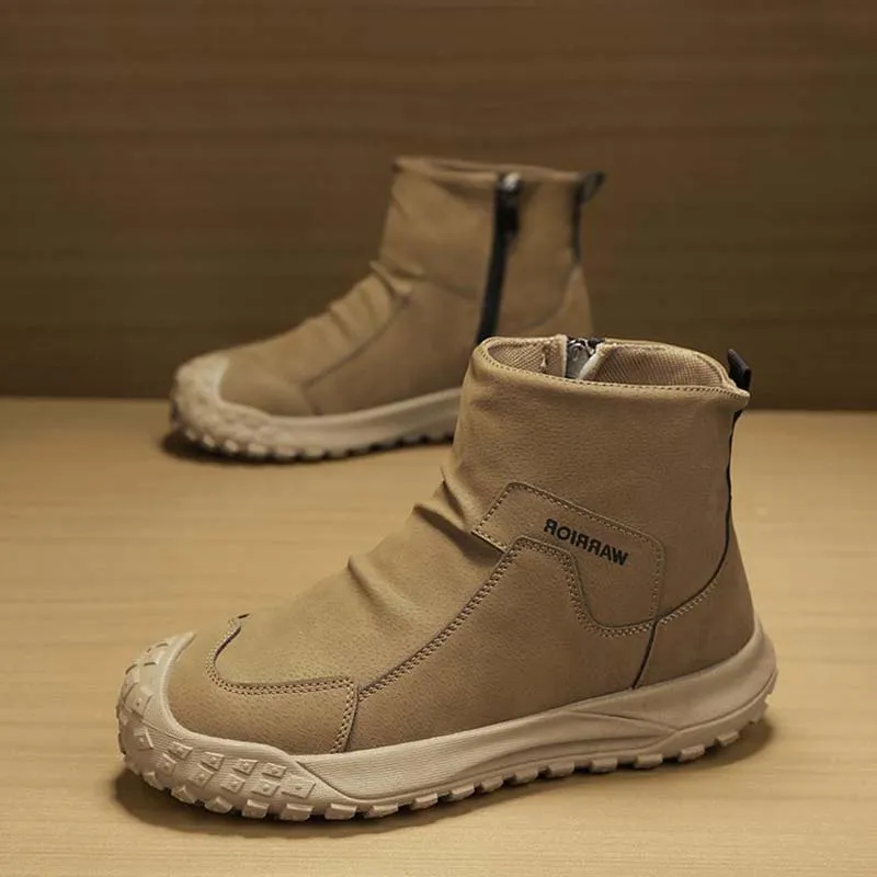 Dbeck CrossTrek: Men's All-terrain Waterproof Anti-Slip Hiking Boots for Fall & Winter Adventures Stiff Or Soft Climbing Shoes