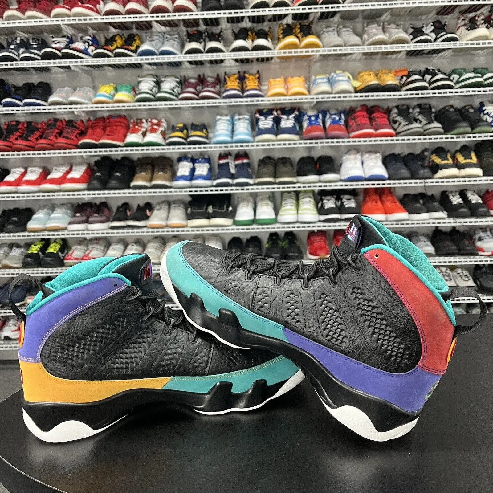 Nike Air Jordan 9 Retro Dream It Do It Multi Color 302370-065 Men's Size 12 Asics Split Second 7 Wrestling Shoes