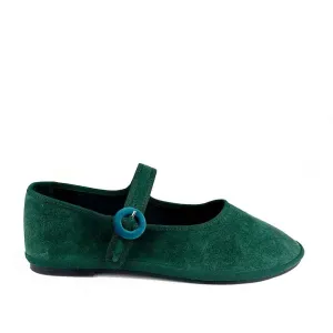 Friulana Mary Jane - Teal Flat Comfortable Shoes For Work