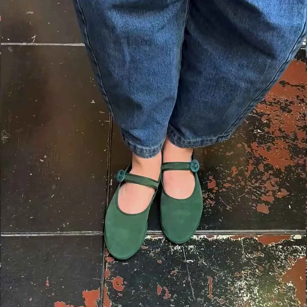 Friulana Mary Jane - Teal Running Shoes For Flat