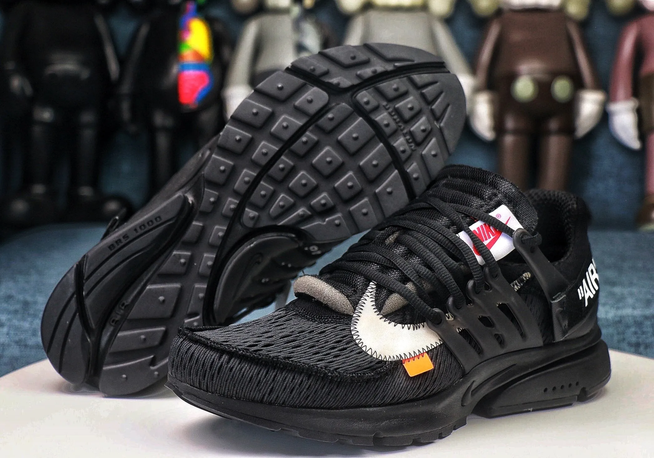 OFF-WHITE x Air Presto 'Black' Asics Mid Top Shoes
