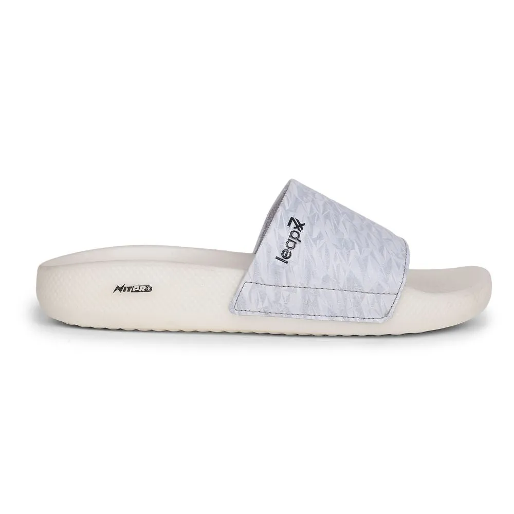 Leap7x By Liberty Men NITWALK-2 L.Grey Casual Slides Good Walking Sandals