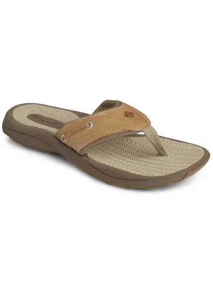 Comfortable Wedding Sandals Sperry STS17567 Mens Outer Banks Flip Flop Tan