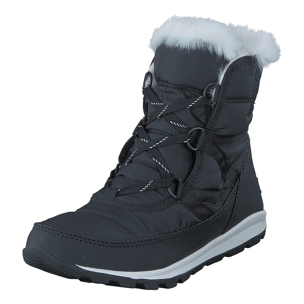 Whitney Short Lace 010 Black Sea Salt Wide Fit Walking Shoes Waterproof