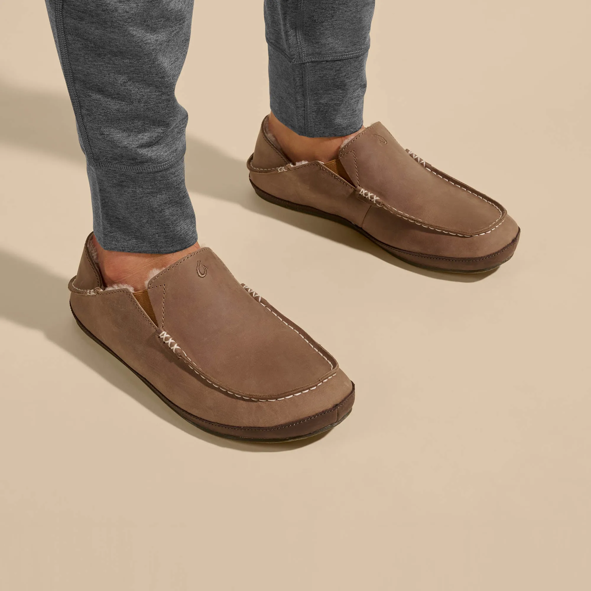 Molo Slipper - Toffee / Dark Wood Soft Soled Slippers