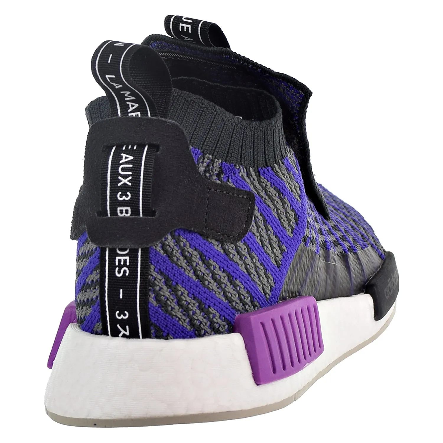 Adidas NMD_TS1 Primeknit Men's Shoes Purple/Grey Adidas Boost Tennis Shoes