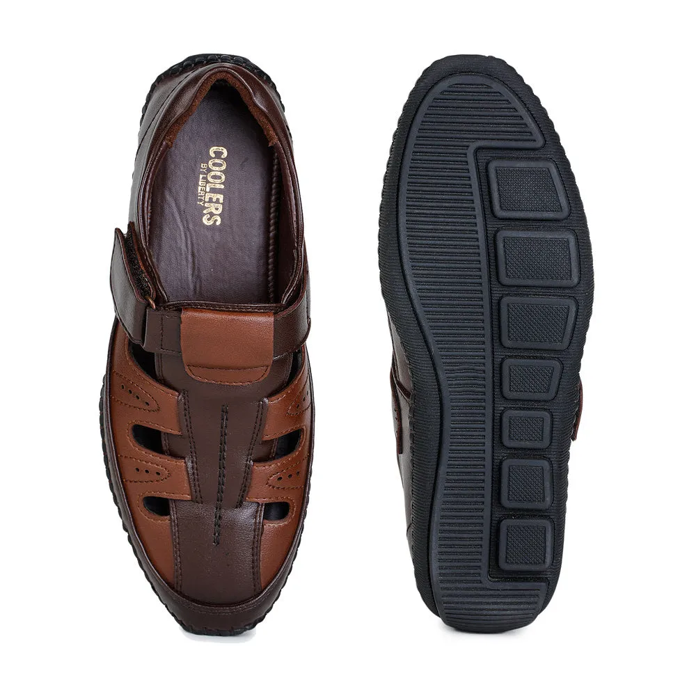 Coolers Formal (Brown) Sandals For Men BM-6N By Liberty Tortoise Sandals