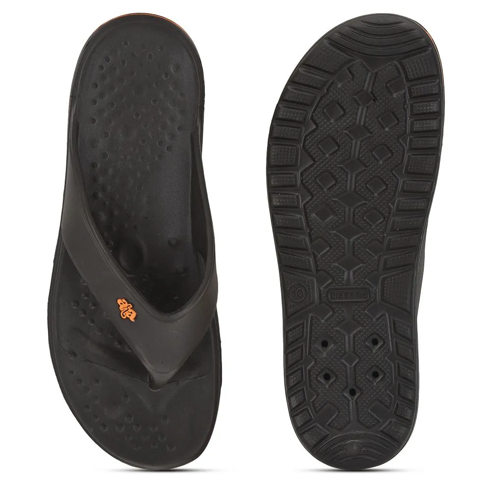 Comfortable Kitten Heel Sandals A-HA Casual Brown Flip Flop For Men BEACHTIME By Liberty