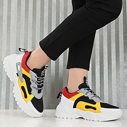 Carrito Casual Shoes for Women's/Ladies/Female/Girls Trendy, Fashionable, Lightweight, Comfortable, Casual wear lace-up White Sneakers for Women's/Sneakers for Women's and Girl's Dunk Sneakers