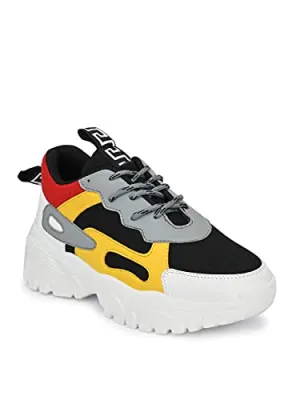 Carrito Casual Shoes for Women's/Ladies/Female/Girls Trendy, Fashionable, Lightweight, Comfortable, Casual wear lace-up White Sneakers for Women's/Sneakers for Women's and Girl's Beetlejuice Sneakers