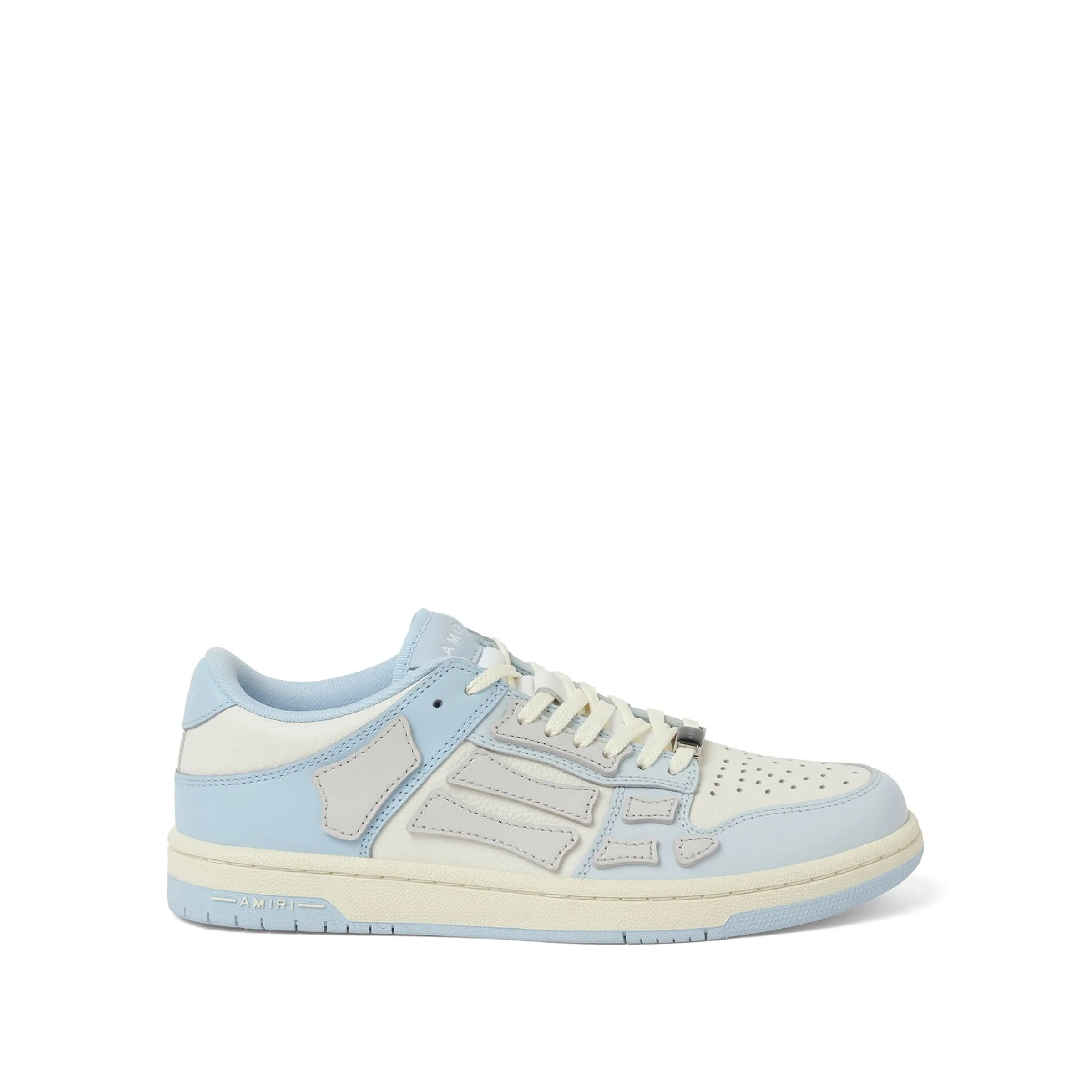 White On White Sneakers Two-Tone Skeleton Sneaker in Blue/White/Grey