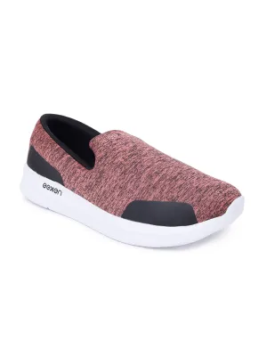 Affordable Business Casual Shoes Eeken ESHL32004 Pink Lightweight Casual Slip-On Shoes For Women