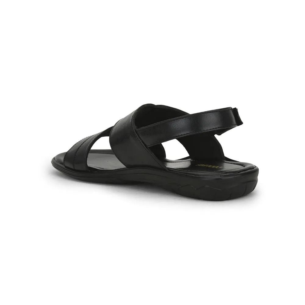 Coolers Casual Black Sandal For Men LB-322E By Liberty Emerald Bay Sandals Resort