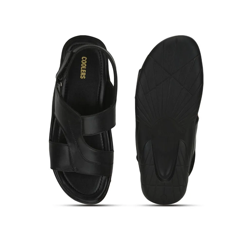 Coolers Casual Black Sandal For Men LB-322E By Liberty Jimmy Choo Sandals